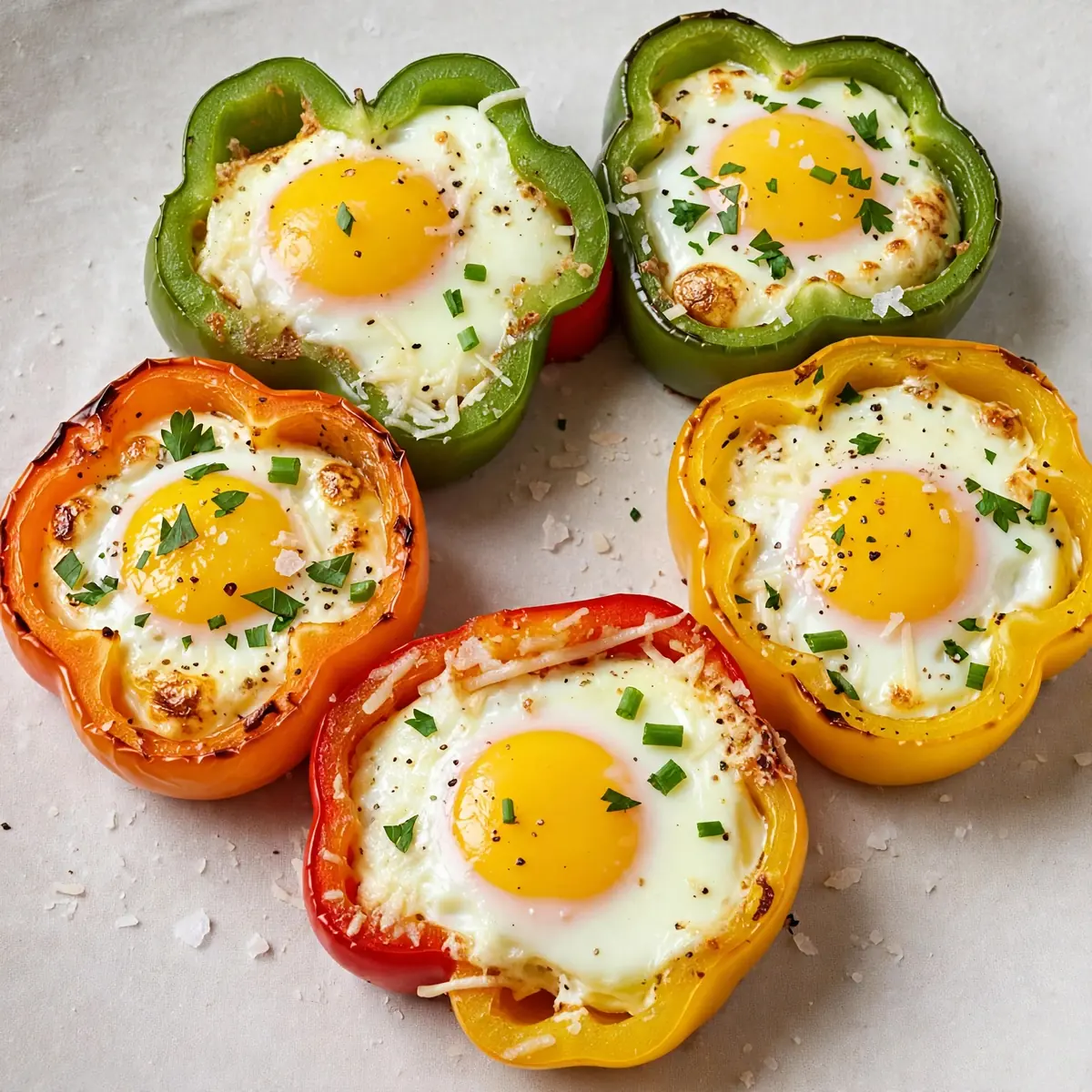 Aromatic Baked Bell Pepper Egg Nests for a Cosy Weekend