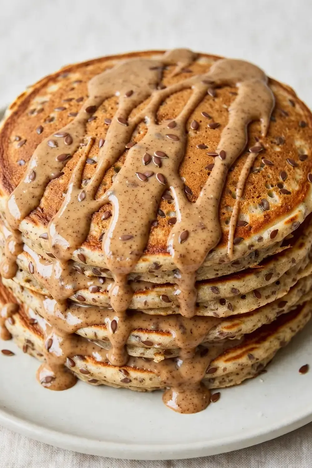 Quick Almond Butter and Flaxseed Pancakes