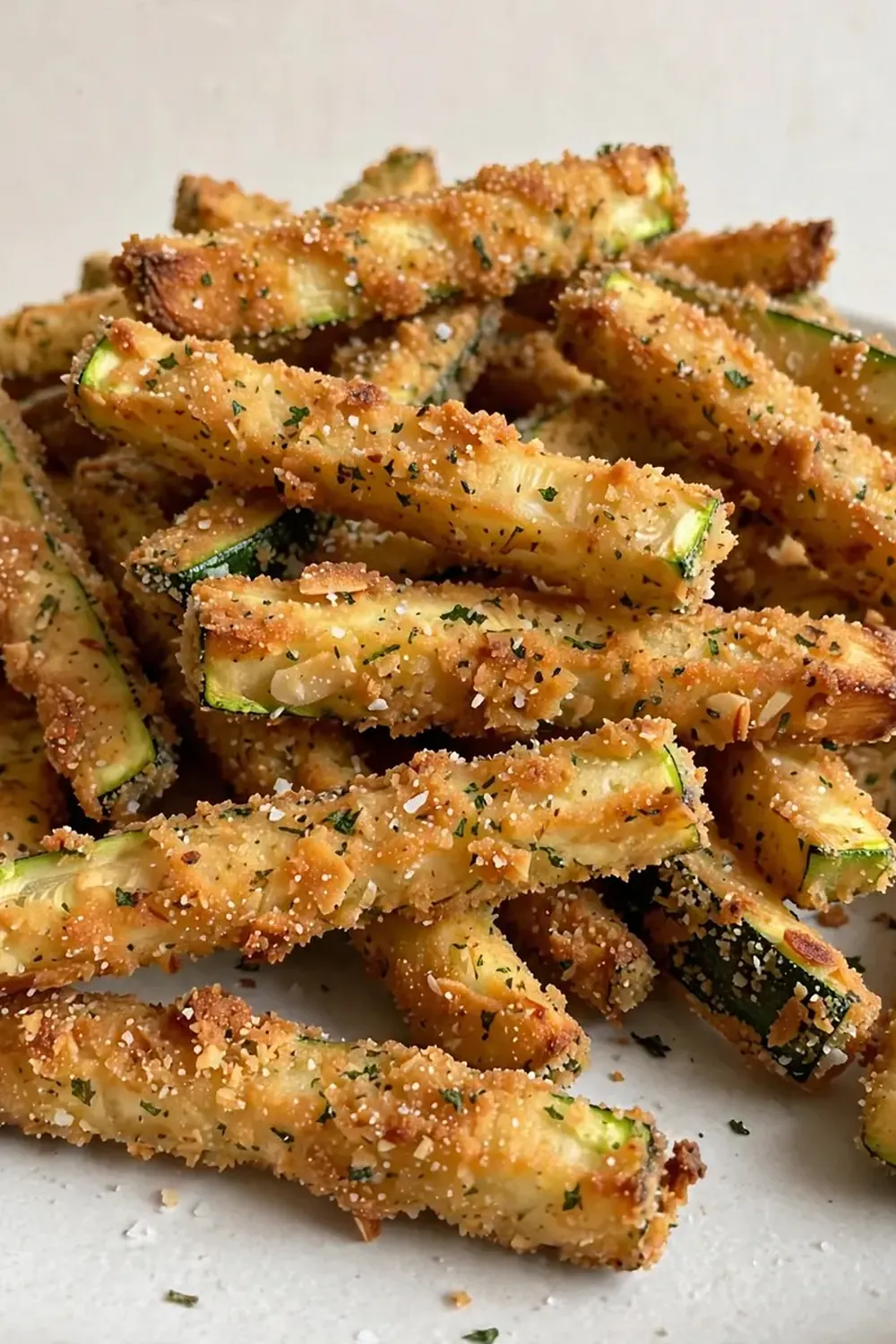 Crispy Air Fryer Zucchini Fries (Almond Flour Breading)
