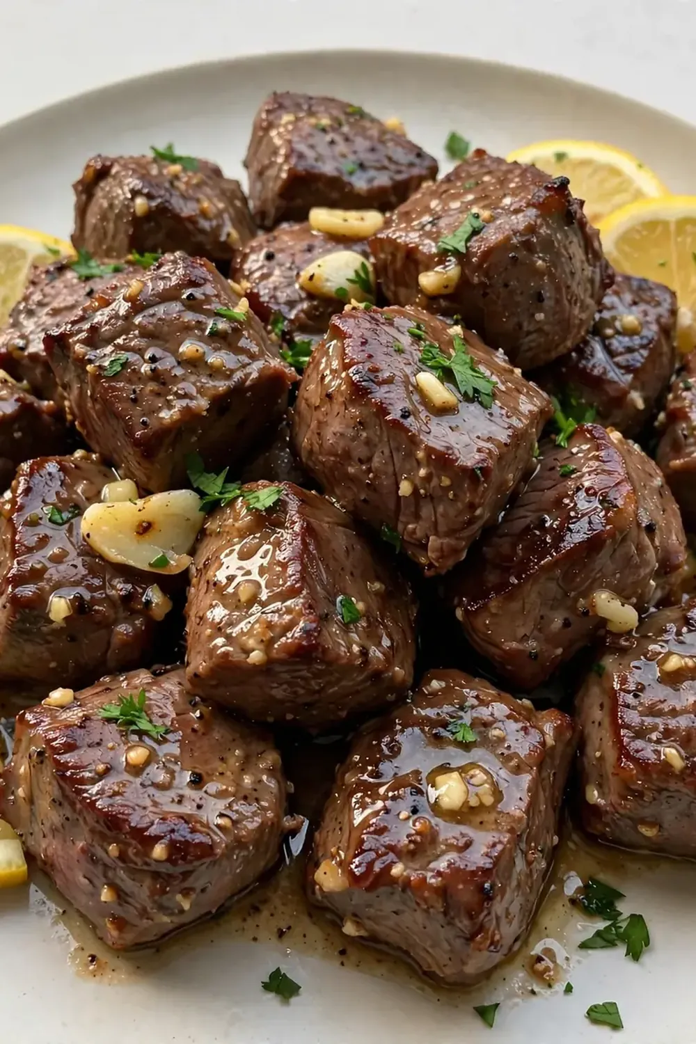 15-Minute Lemon Garlic Butter Steak Bites