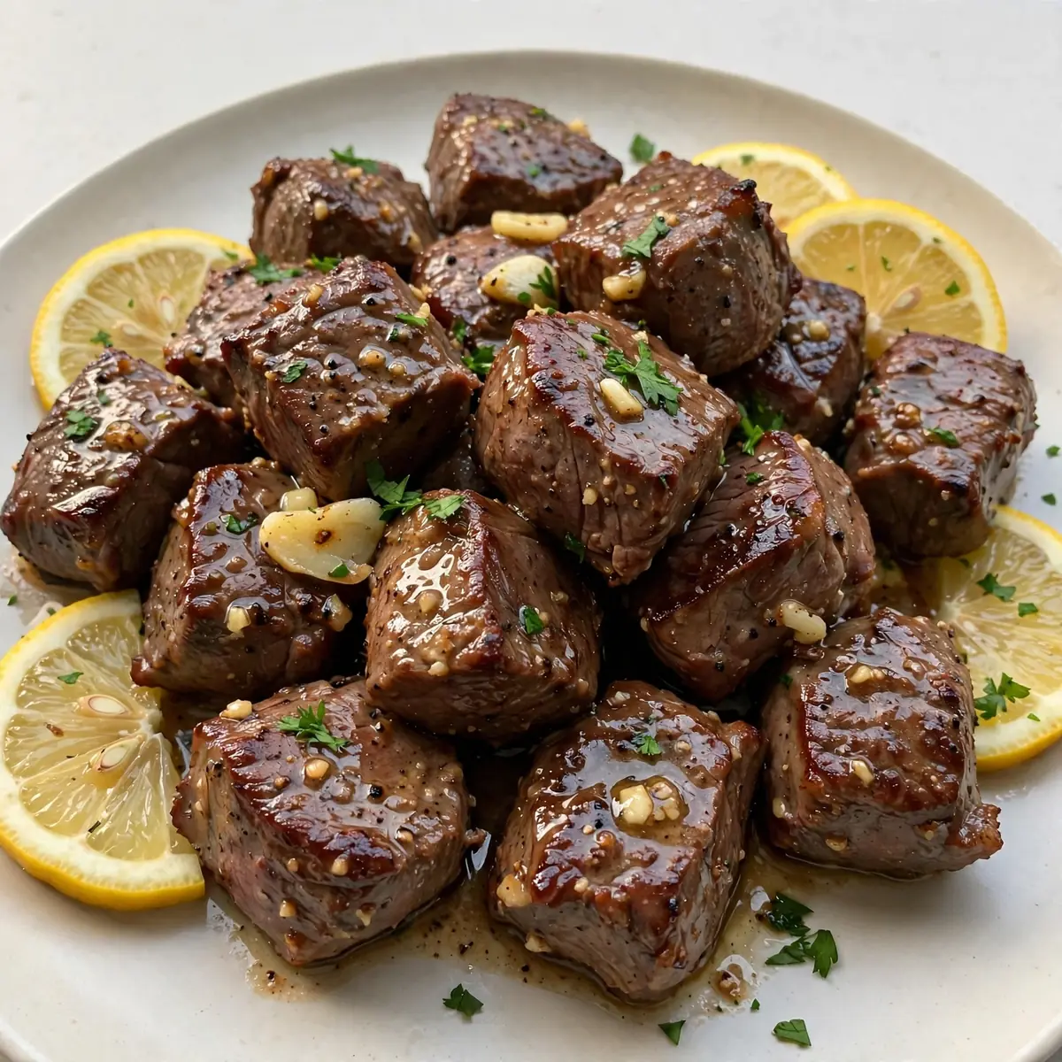 Savor The Aroma 15-Minute Lemon Garlic Butter Steak Bites