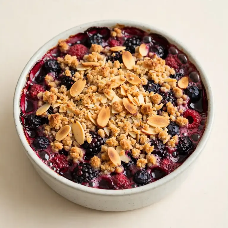 Warm & Cozy Keto Berry Crisp