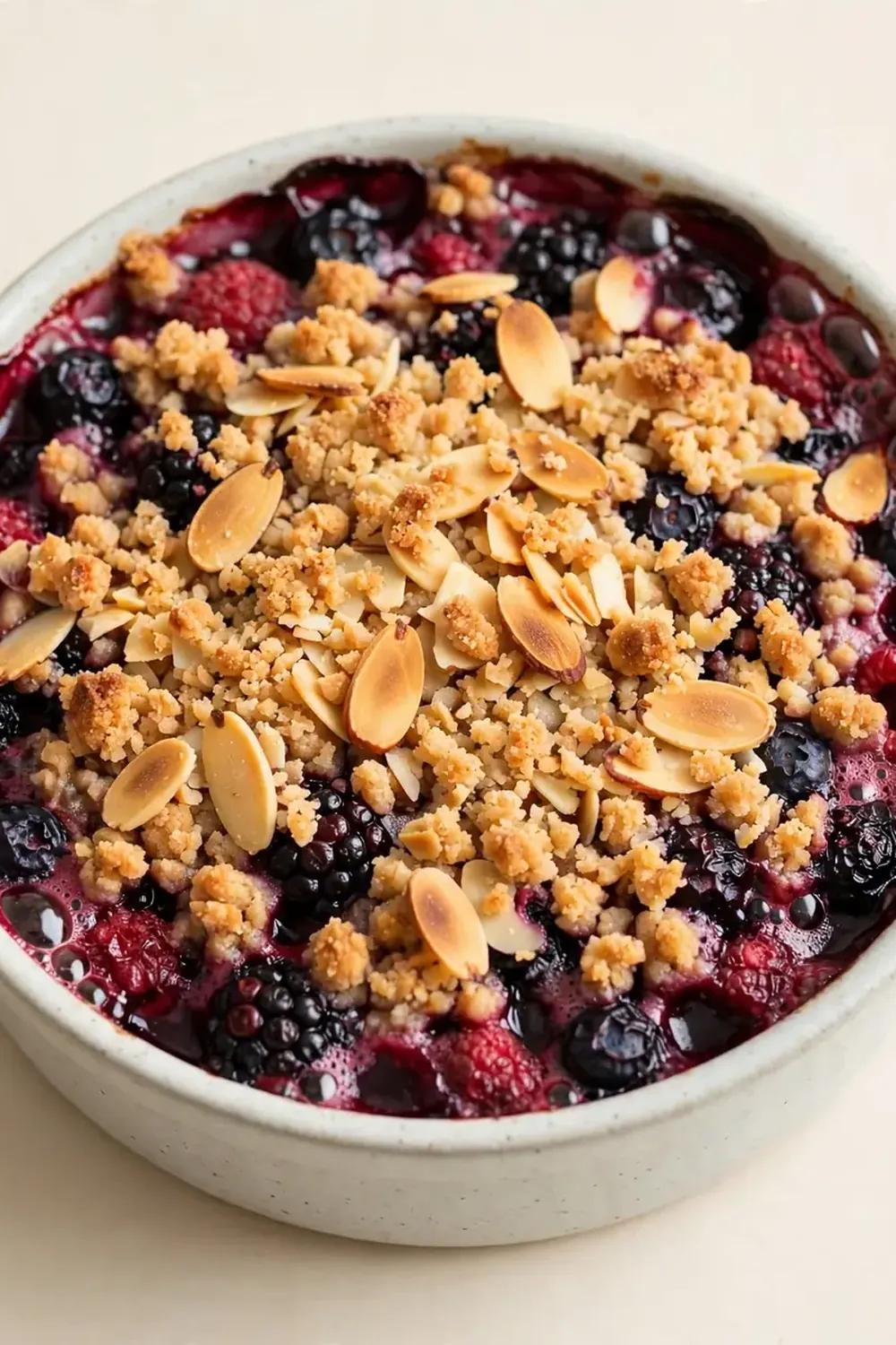 Keto Berry Crisp (Almond Crust Topping)