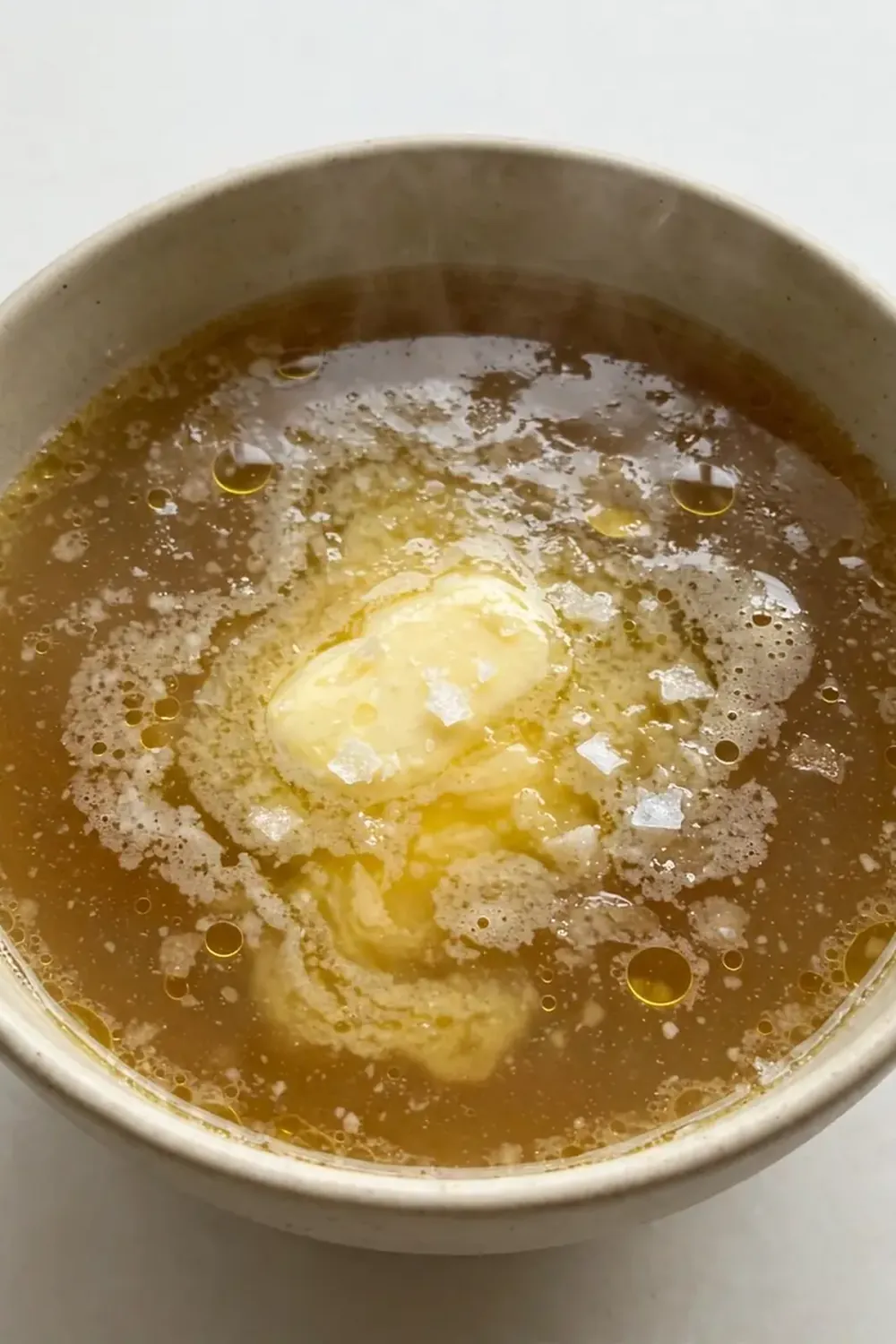 Pure Beef Bone Broth with Salt and Grass-Fed Butter